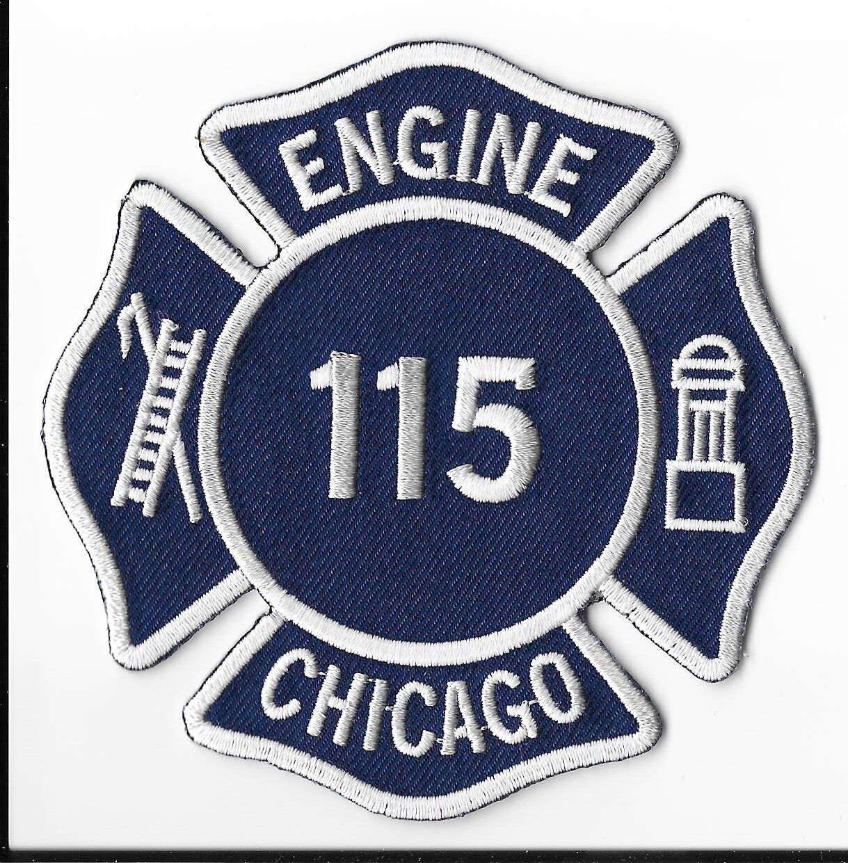 Chicago Fire Department, Illinois Engine 115 Shoulder Patch V2