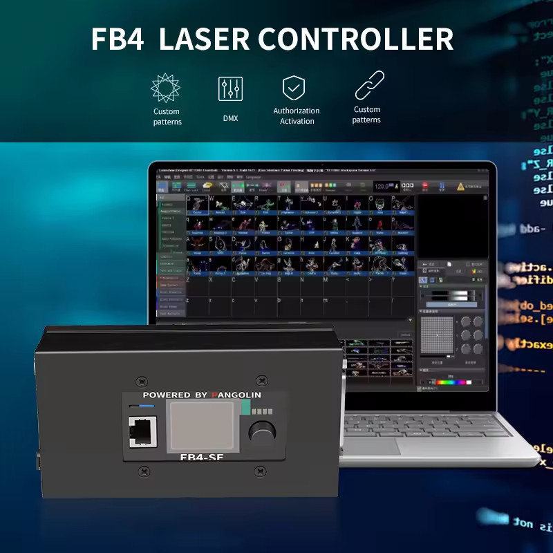 FB4 Laser Design System Quick Lighting Show Laser Control Hardware Ilda DMX