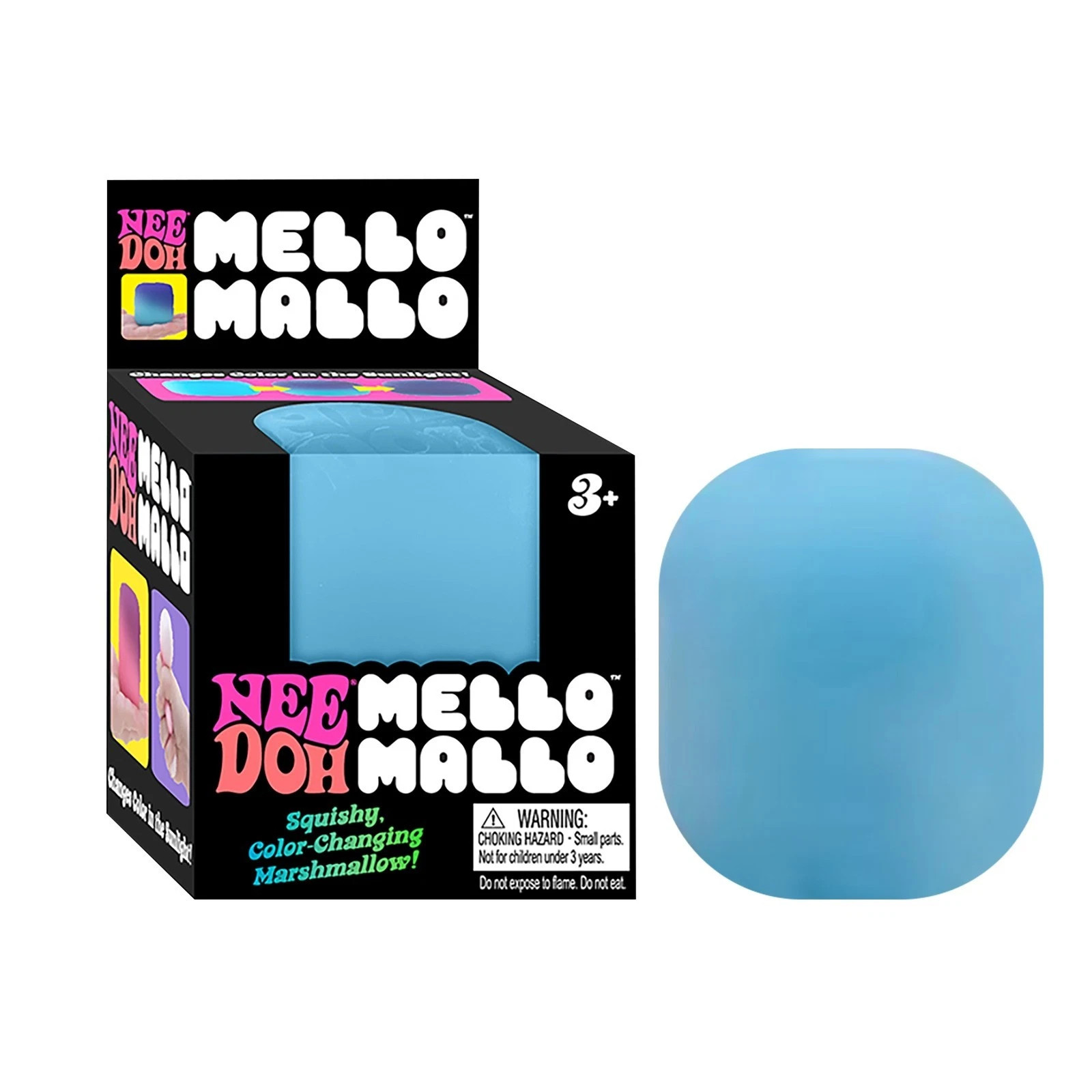NeeDoh Mello Mallo Sensory Squishy Toy Colour-Changing Marshmallow Doh-Filled