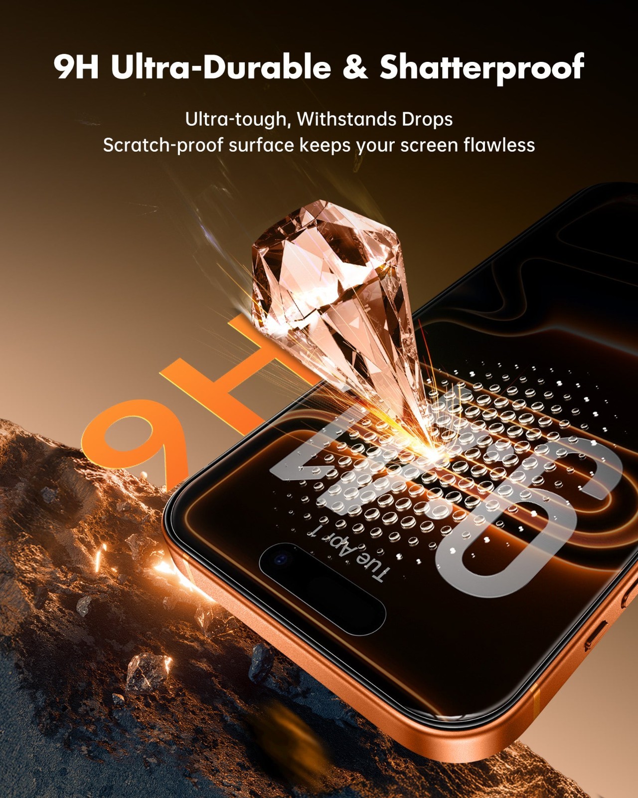 3 Pack Tempered Glass Screen Protector for iPhone 17 Pro Max 17 Pro 17 HD Clear