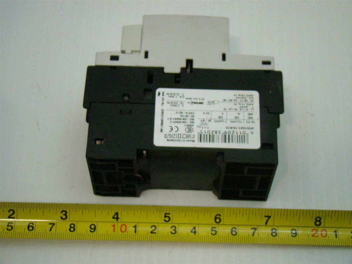 Siemens Motor Overload Protector 200/208V 3ph 3RV1021-EA15