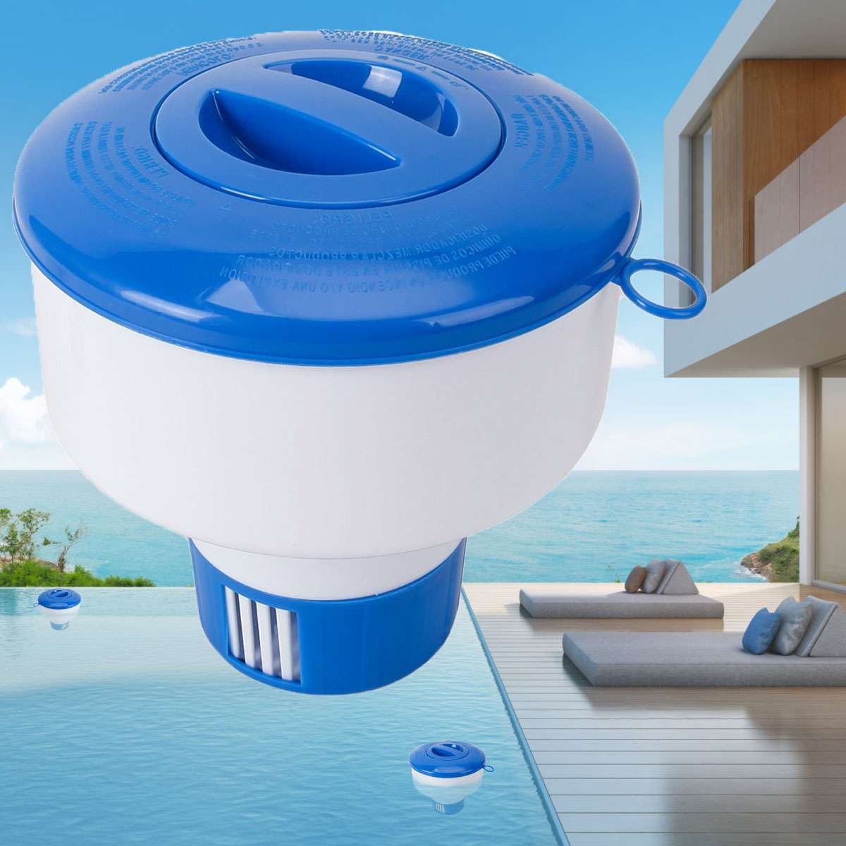 3" Floating Chlorine Dispenser Swimming Pool Spa Tablet Chemical Floater Hot Tub