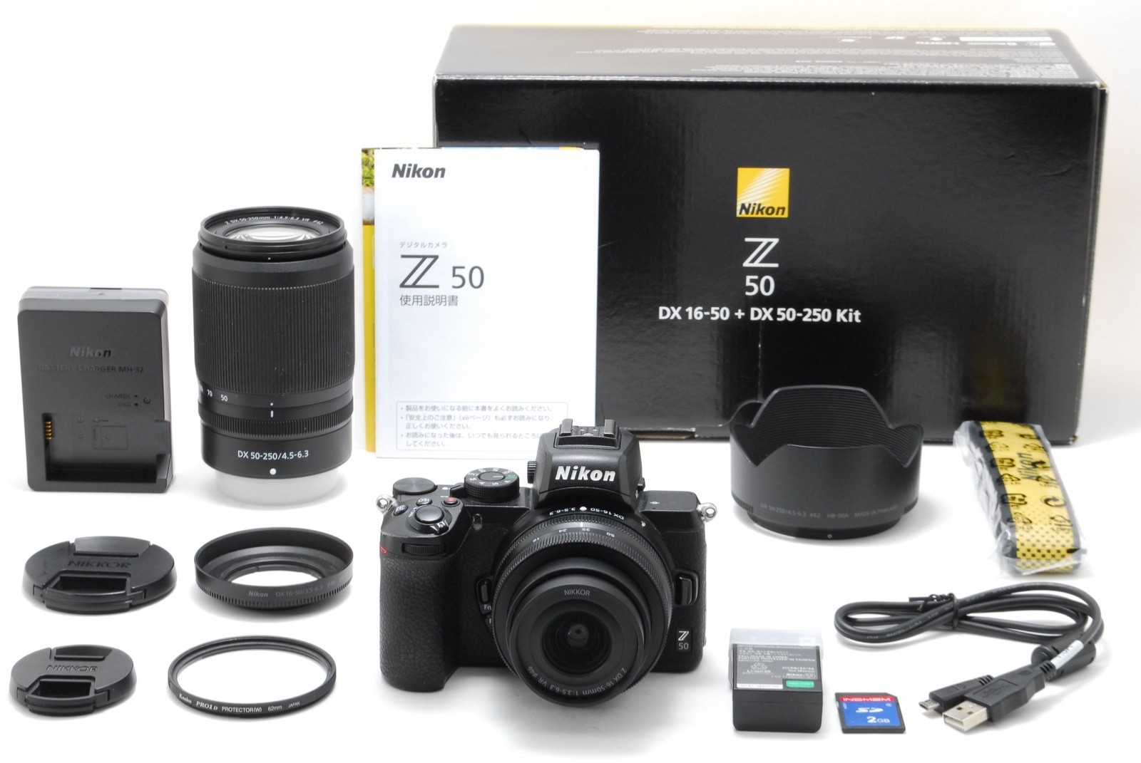 ⏯️NEAR MINT Nikon Z50 20.9MP Mirrorless Camera 16-50mm + 50-250mm Lens kit JAPAN