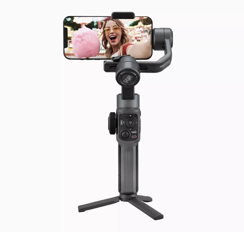 Zhiyun Smooth 5 3-Axis Smartphone Gimbal Stabilizer for iPhone Android w/ Tripod