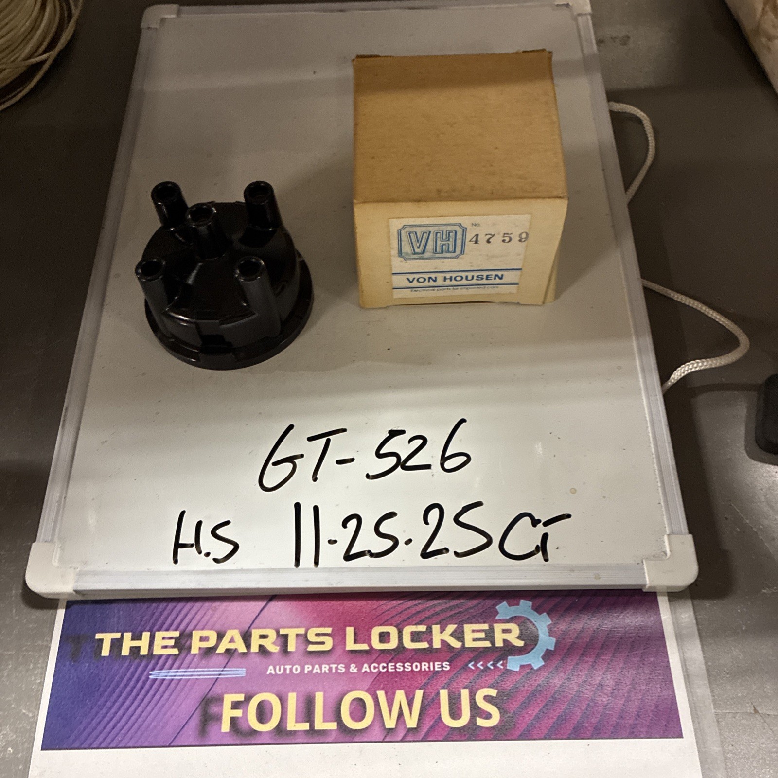 (1) NOS 4759 Von Housen Distributor Cap, Genuine VH, Vintage, Obsolete