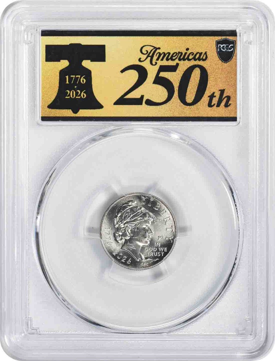 2026-P Emerging Liberty Dime MS66 First Strike PCGS 250th Anniversary Label