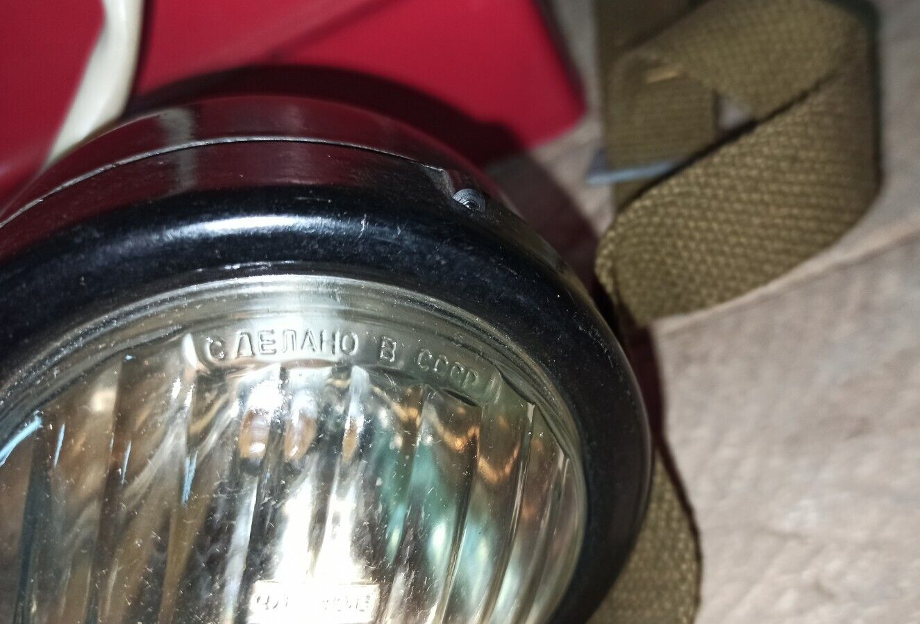 USSR Soviet Firefighter Vintage Flashlight Torch with Belt , NEW