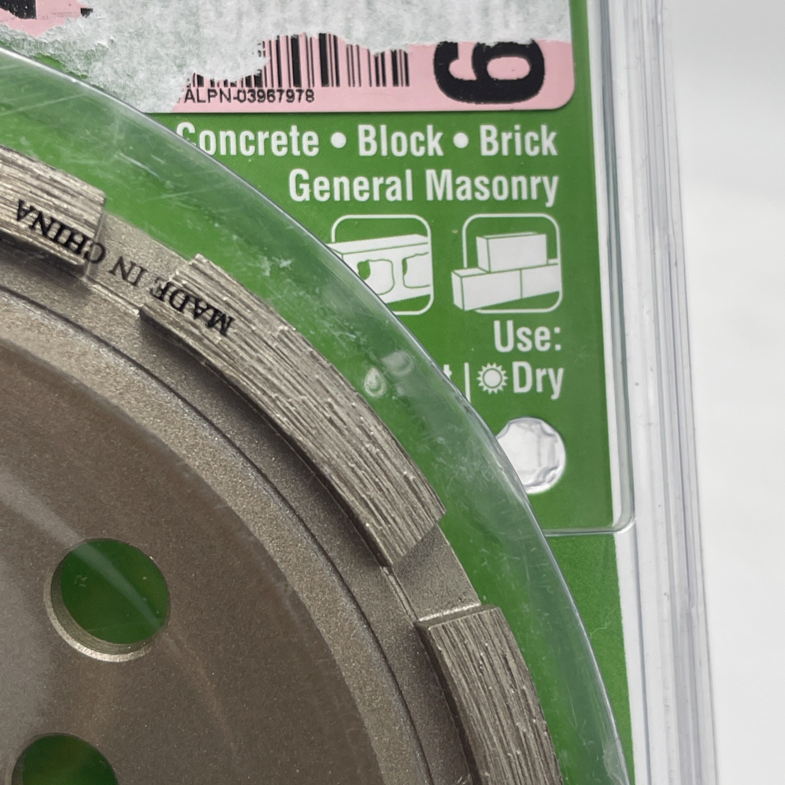 Norton 7" Pro Grade Single Row Diamond Cup Blade 50511-038 Grinder Wheel