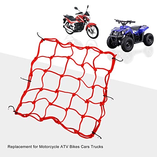 15" x 15" Elasticated Bungee Luggage Cargo Net with Hooks Hold Down for