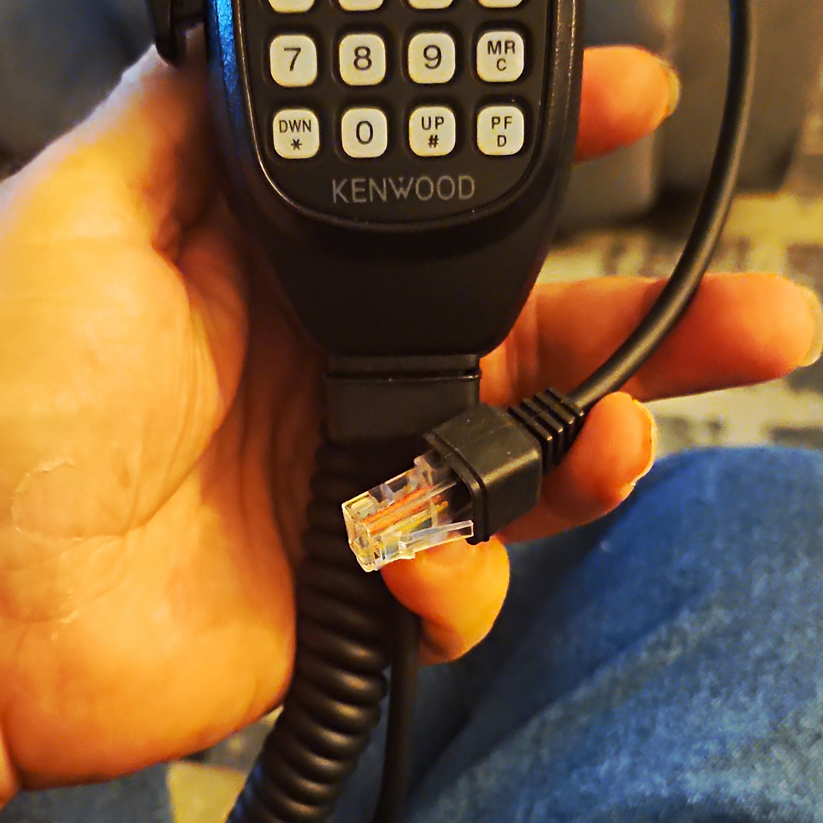Kenwood Hand Microphone, RJ-45 Modular Plug, Compatible w/ Kenwood Radios