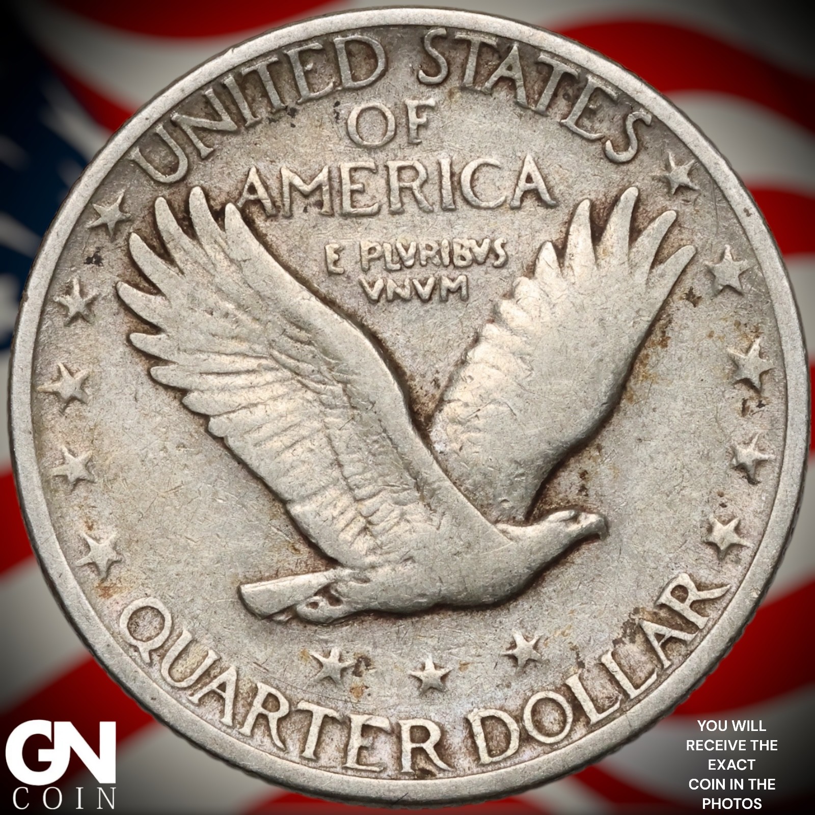 1929 S Standing Liberty Quarter A8157