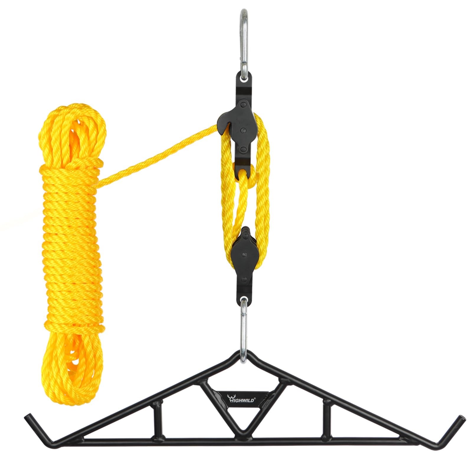 Highwild Game Hanging Gambrel & Hoist Kit with Pulleys & Rope - 1600 lbs