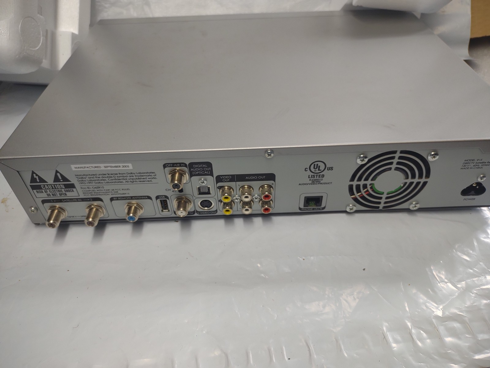 Direct TV Plus Satellite Reciever Model R15