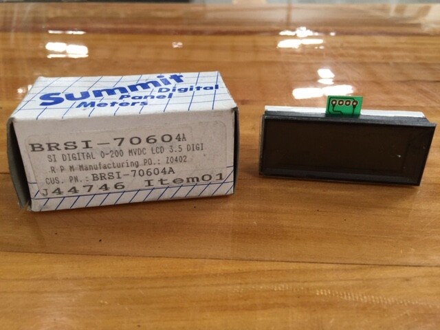 Summit Group Digital Panel Meter SI70604A 20K96 0-200 MVDC LCD 3.5