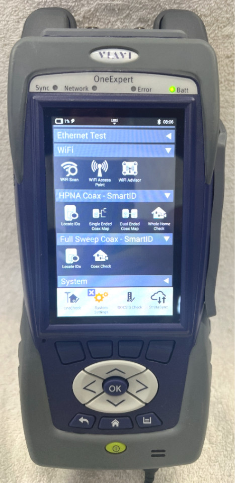 Viavi One Expert ONX-620 CATV Cable Meter IPX, Docsis 3.0 + Charger OneExpert ON