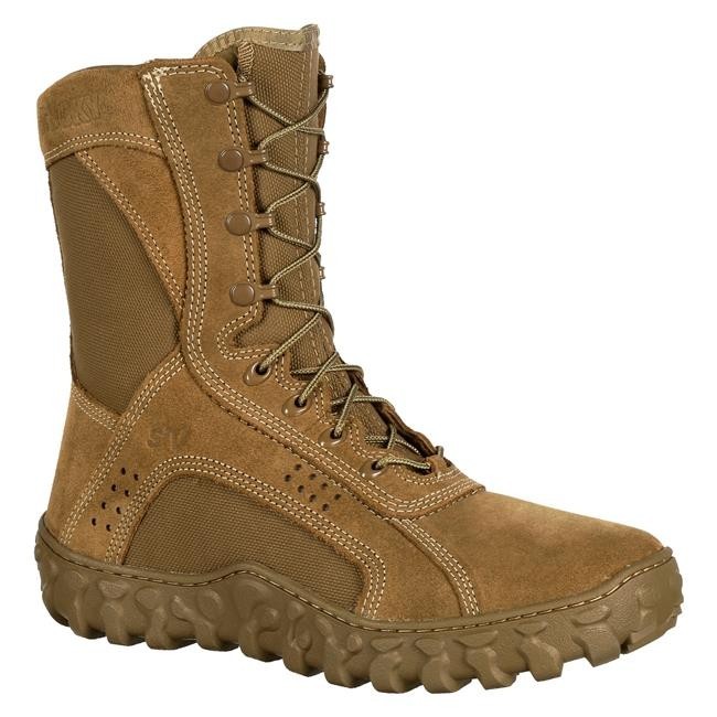 Rocky S2V Tactical Military Boots Steel Toe 6104 Coyote Brown Sz 9.5M USA Made