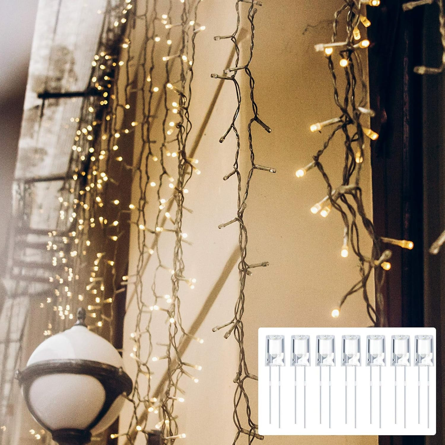 120 Pcs Valentine LED 5Mm String Light Replacement Bulb Energy Efficient Christm