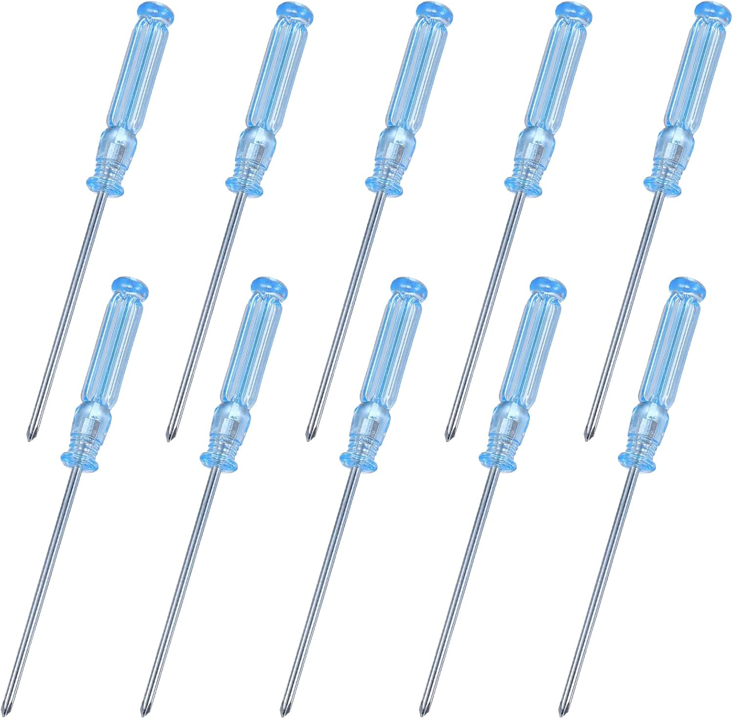 10 Pcs Small Phillips Screwdriver, 2.5 Mm Cross Head Precision Screwdriver Set w