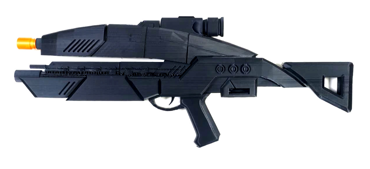 M8 Avenger Mass Effect Prop Fan-art 1:1 Scale Full Size Print 3D Printed Black