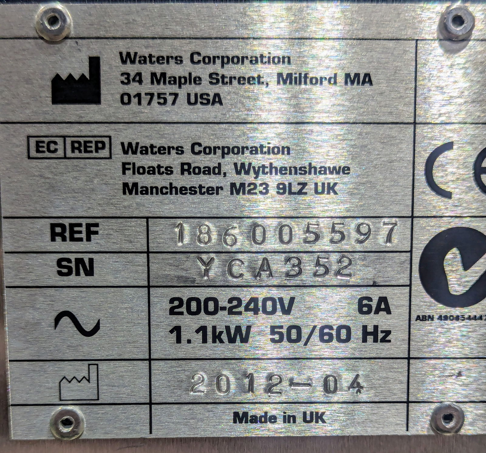 Waters Xevo G2 QTof Mass Spectrometer