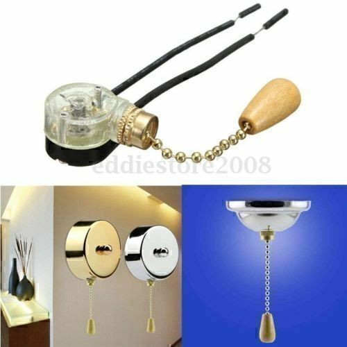 4Pack 5cm/1.9" Fan Light Wall Light Replacement Chain Type Pull Switch NEW