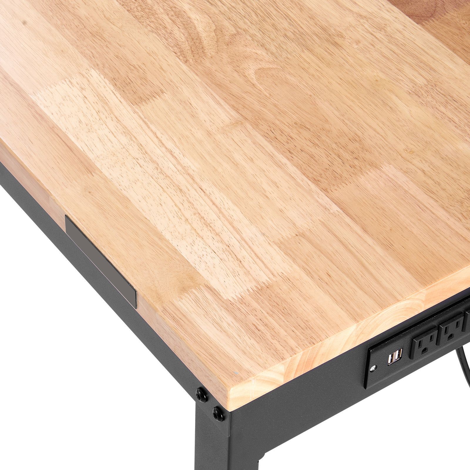 2000 lb Adjustable Height Oak Workbench 61x20