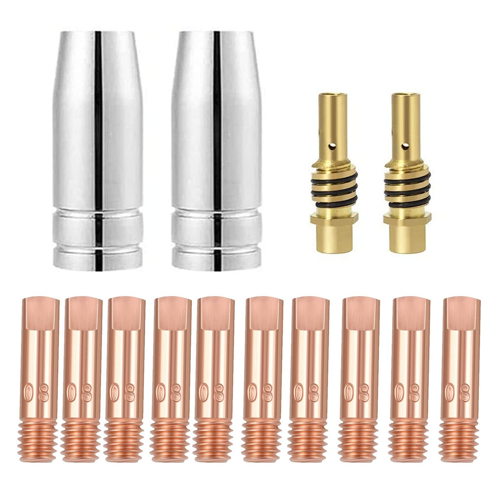 FORTON Mig Welding Gun Accessory Replacement Kit,10pcs Welding Tips 0.030" + ...