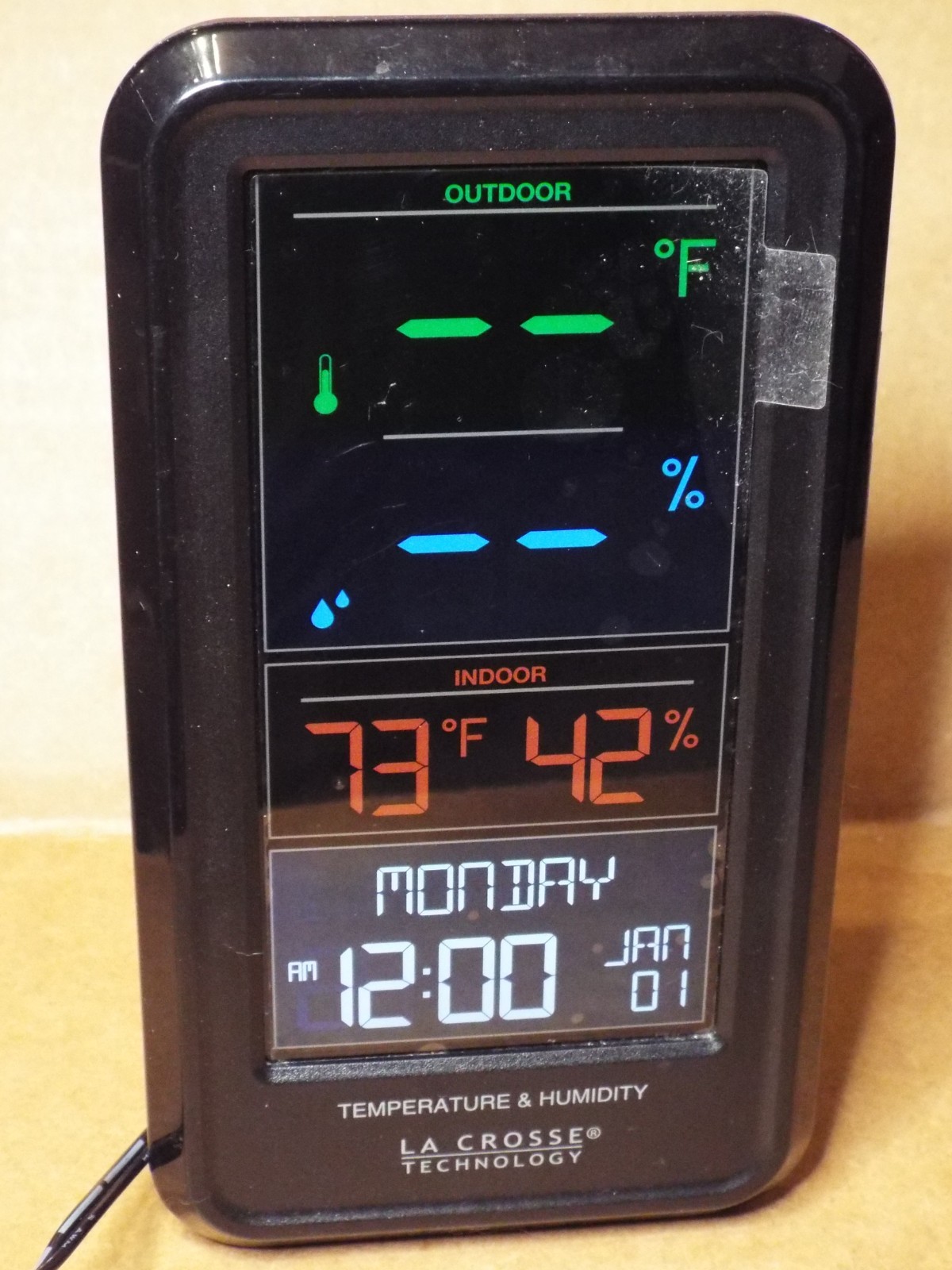 LA CROSSE TECHNOLOGY S82967  WIRELESS DIGITAL PERSONAL WEATHER STATION WORKS