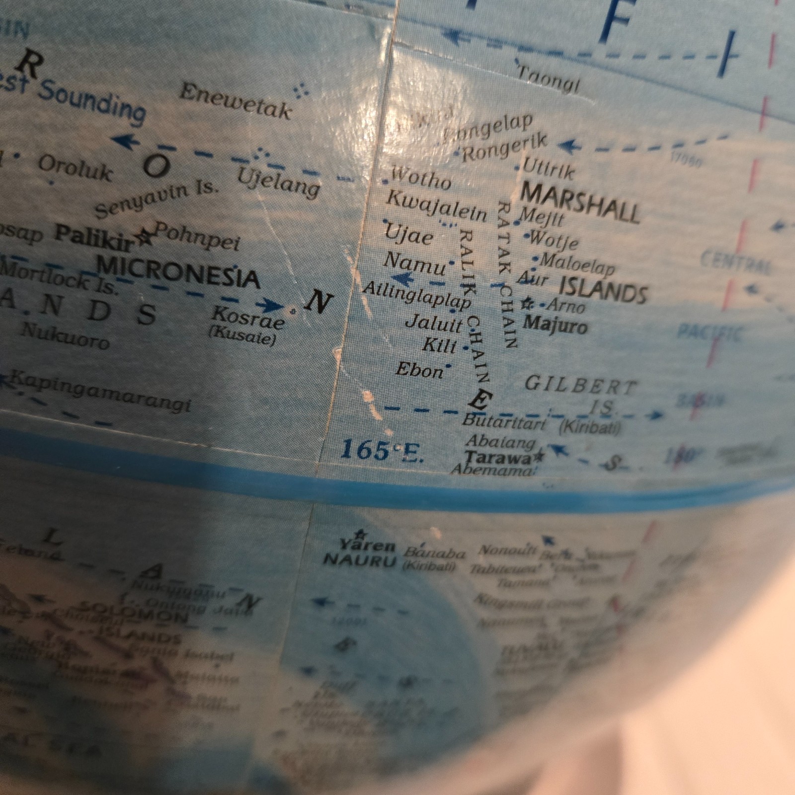 Globemaster Scanglobe Type-Y 12 Inch Diameter Globe World Map Plastic Base & Arm