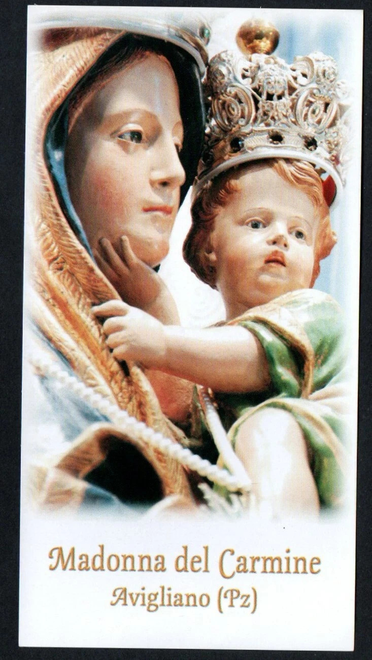 Holy card de la Virgin del Carmen santino image pieuses estampa