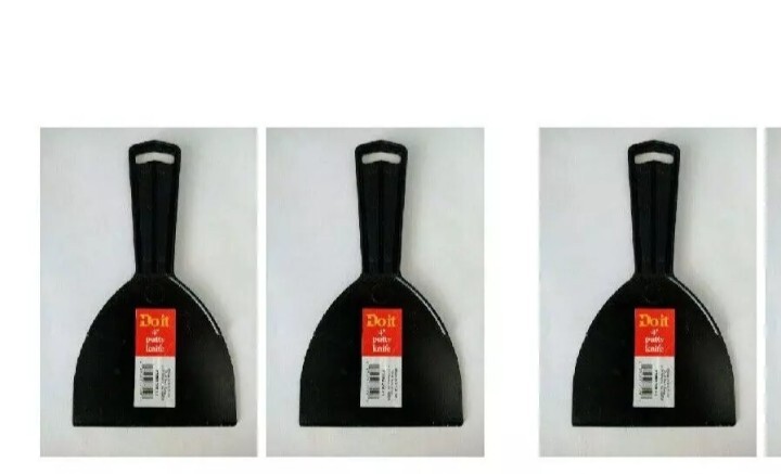 12-Pcs 4" Disposable Plastic Putty Knife Scraper Spreader Drywall Applicator