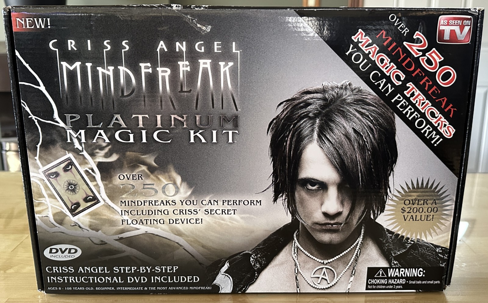 Criss Angel Mindfreak Platinum Magic Kit Over 250 Tricks - Incomplete -