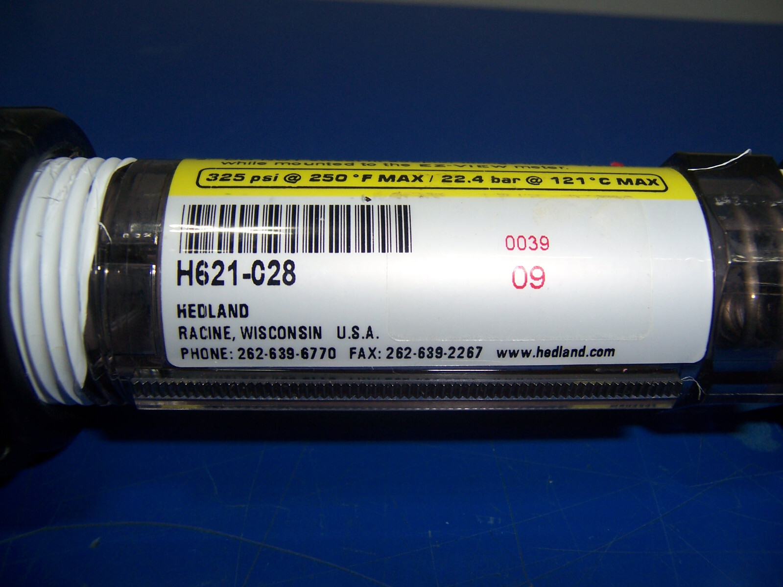 13877 Hedland H621-028 EZ-View Flowmeter
