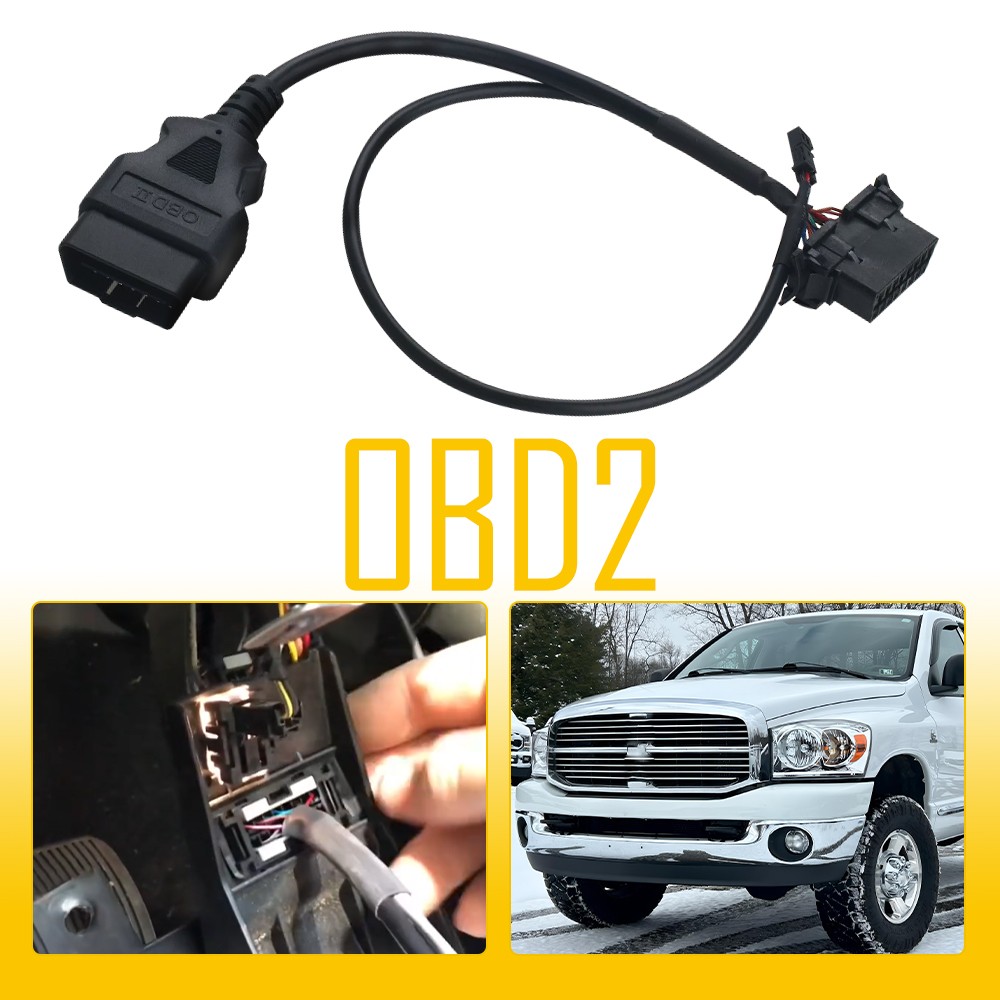 Car HD Gate Bypass Security Cable OBD2 OBD-II Safety For Dodge Ram 1500 2018-20