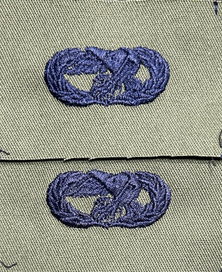 US Air Force Basic Transportation Badges (2) BDU Sew-On OD