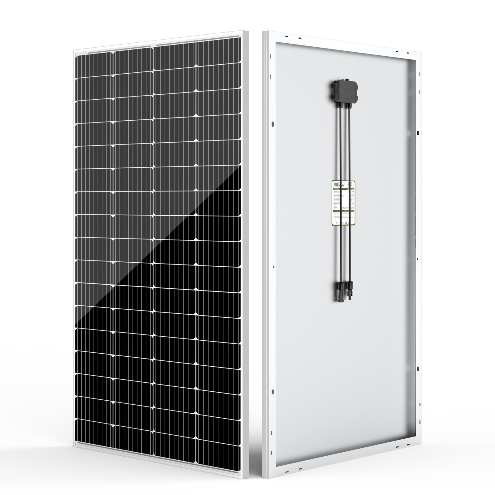 HQST N-Type 16BB 2 Packs 200W Solar Panel, Compact & Lightweight Solar Panels
