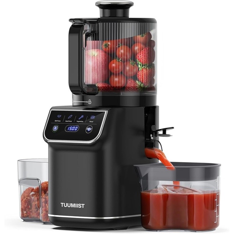 Whole Fruit Juicer 100oz Large Capacity Cold Press Auto-Reverse Quiet Clean New