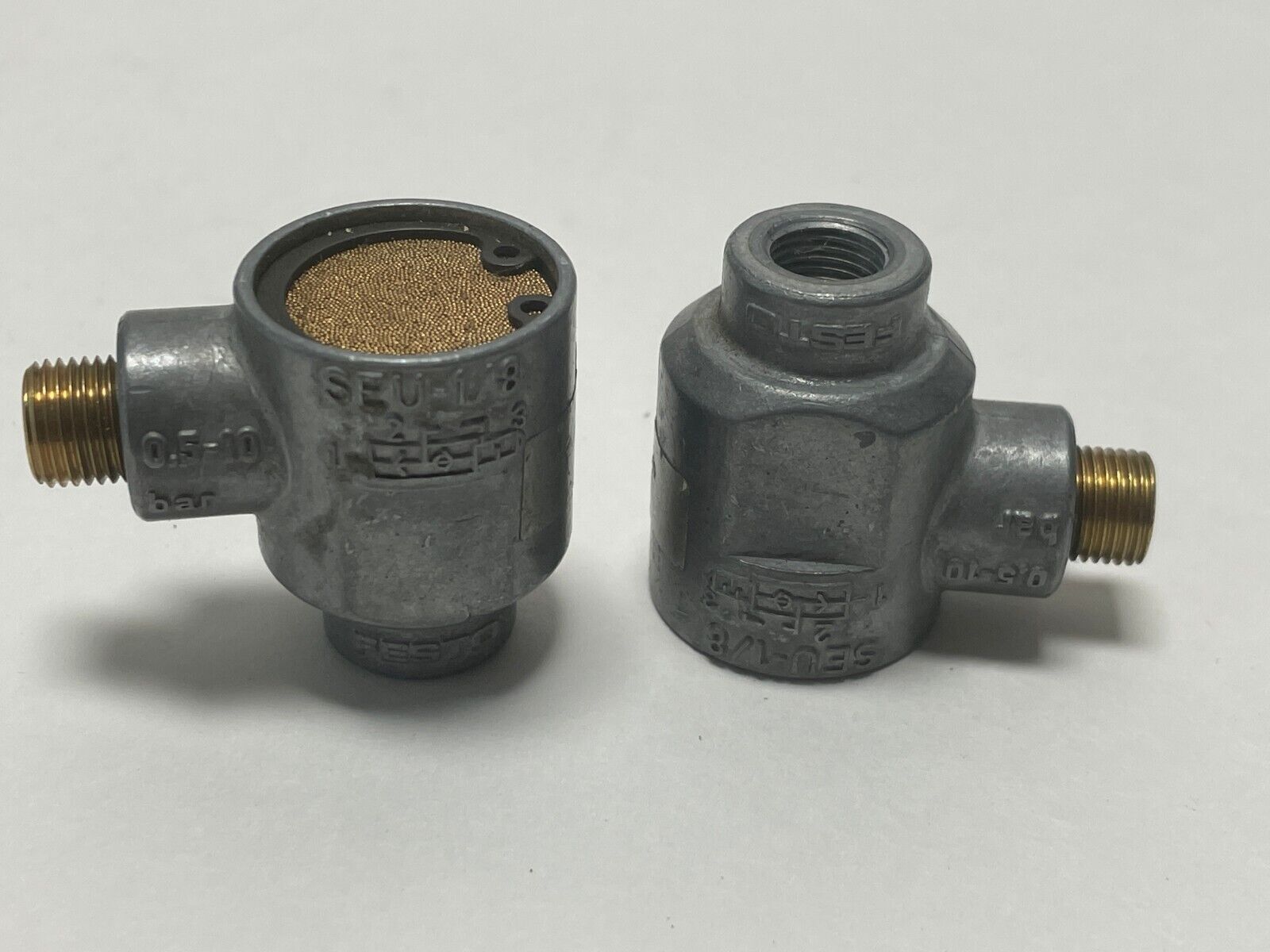 Lot of 2 Festo SEU 1/8 Quick Exhaust Valve