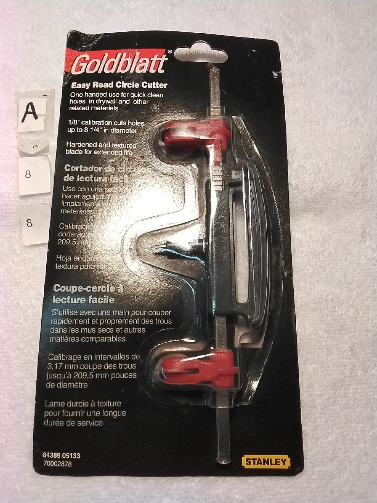 STANLEY 84389 05133 GolDBLATT DRI-WALL CIRCLE CUTTER
