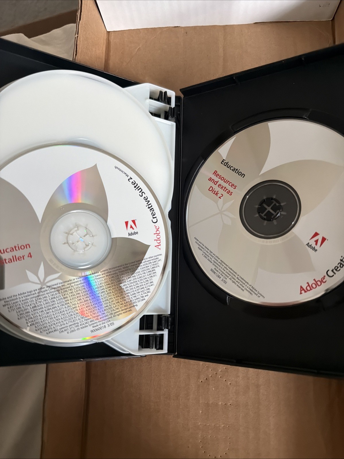 Adobe Creative Suite 2 Premium - 6 Disc Suite-2005 -Disks Are New! Code On Back