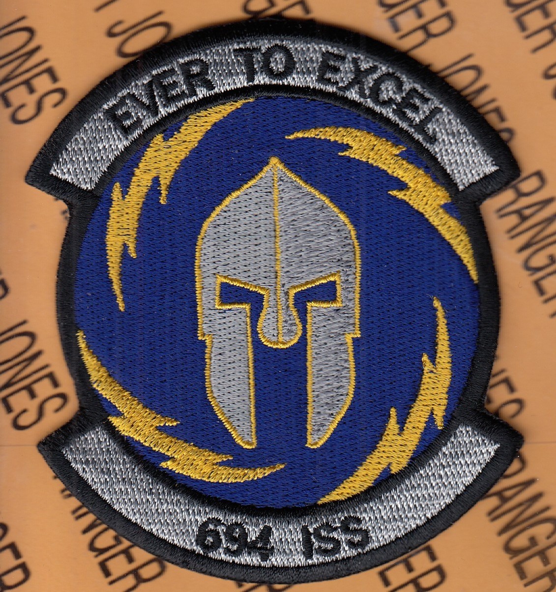 USAF Air Force 694th Intelligence Support Sq ISS ~4" patch c/e B
