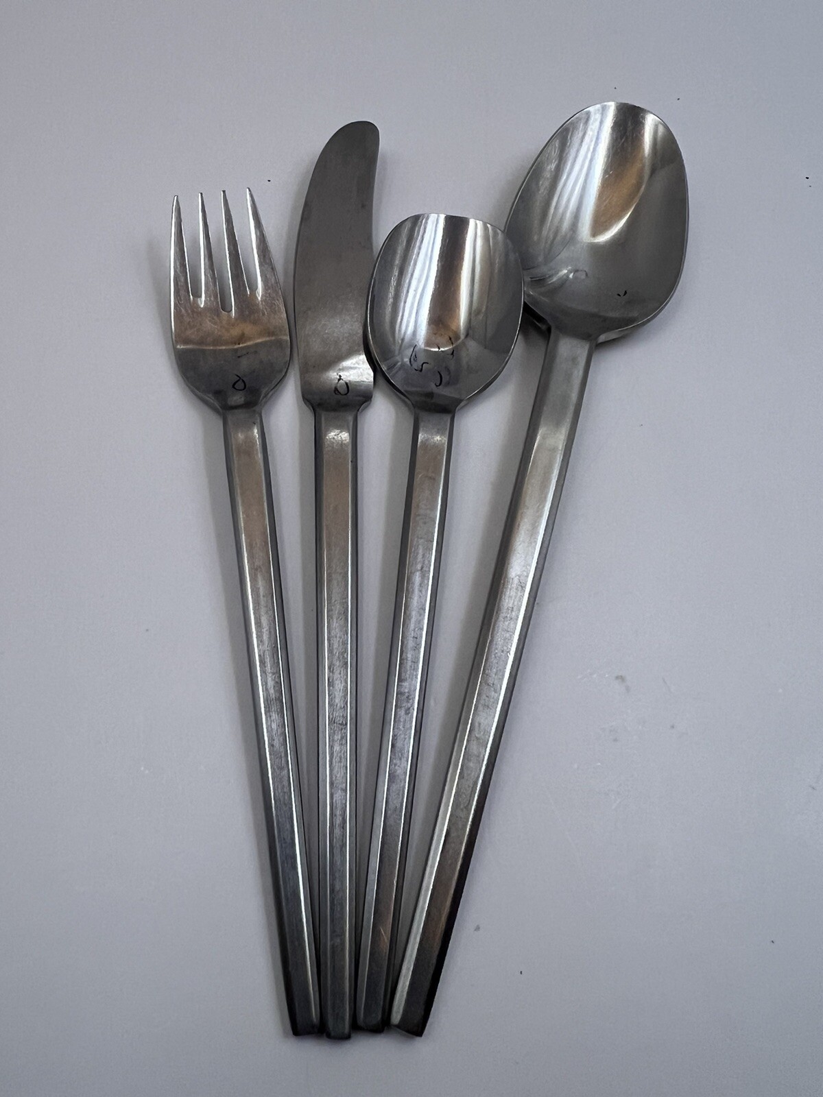 4 Pc Replacements MCM Hull Lifetime Nordic Japan Stainless Flatware Silverware