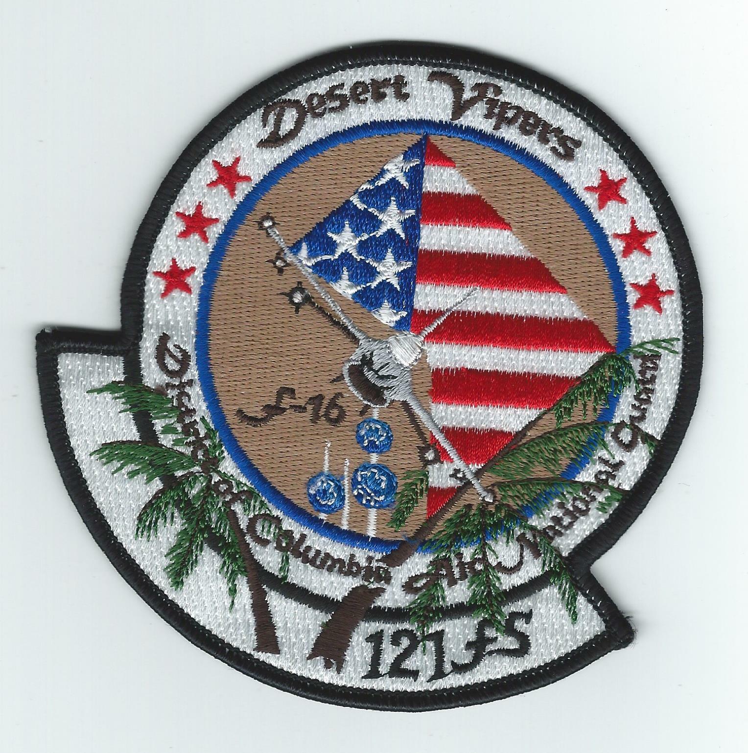 90's 121st FS "DESERT VIPERS" F-16 patch