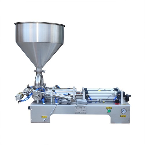 800W Double Head Liquid Paste Filling Machine Horizontal Pneumatic 50-500ml