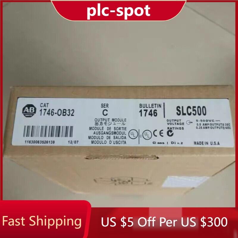 New Sealed Allen Bradley 1746-OB32 SER D SLC 500 PLC Output Module 1746OB32
