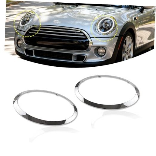 Headlight Trim Ring Compatible with MINI Cooper F55 F56 F57 2014 F55/2014-2021
