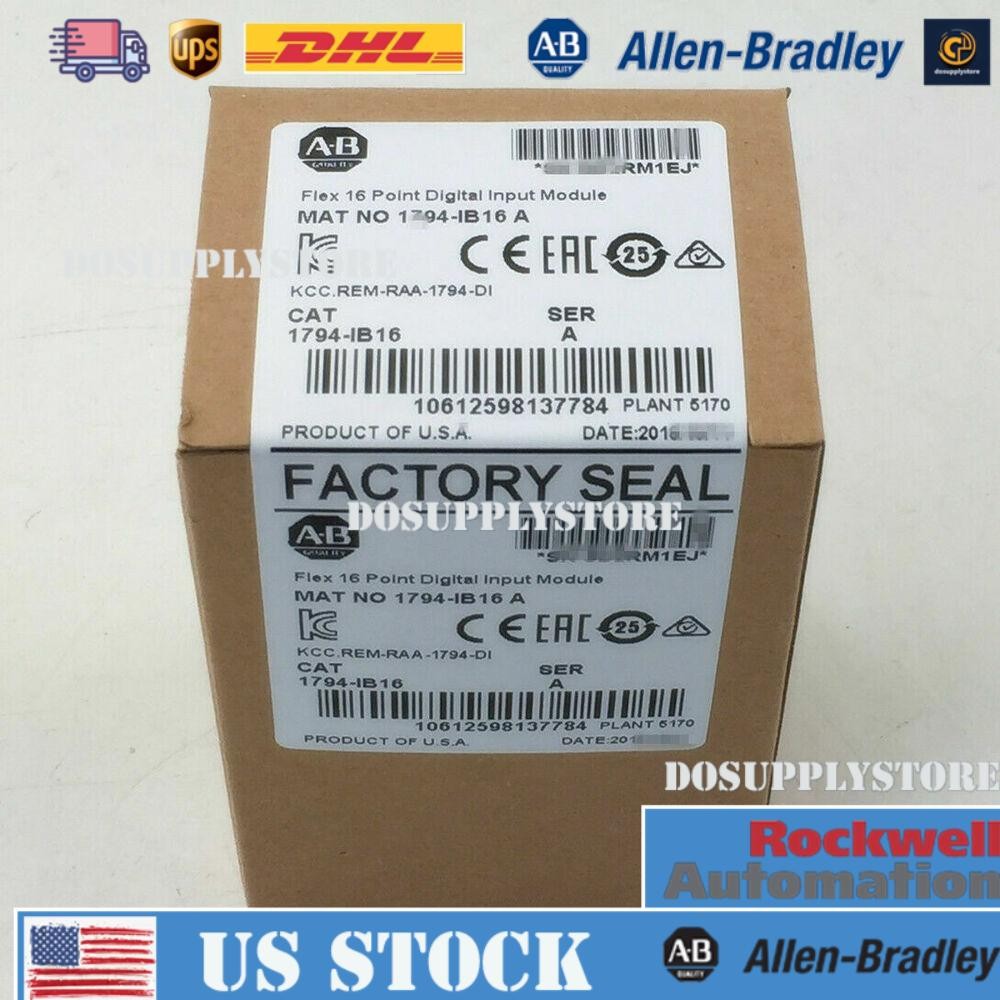1P New Factory Sealed AB 1794-IB16 1794IB16 SER A Flex I/O Input Module 1794IB16