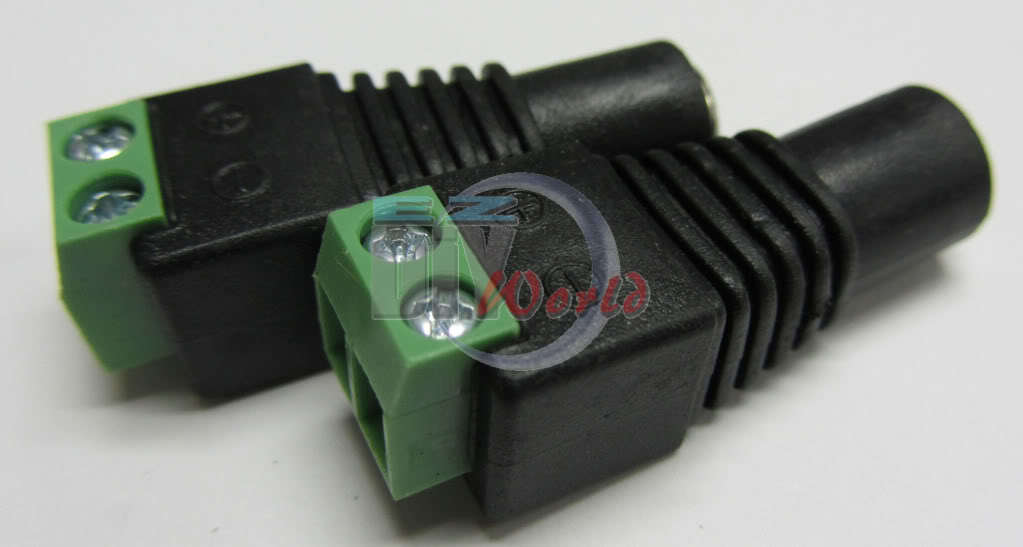 (2.1x5.5mm )50pcs Male and 50pcs Female DC Power Jack Adapter Connector for CCTV