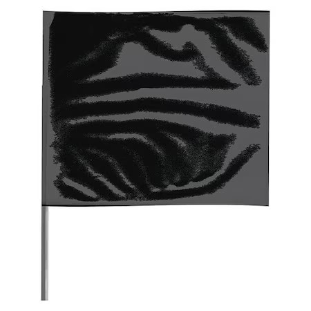 Marking Flag, Vinyl, 30" Wire Staff, Blank, 30" L., 100 Pk, 2330Bk-200