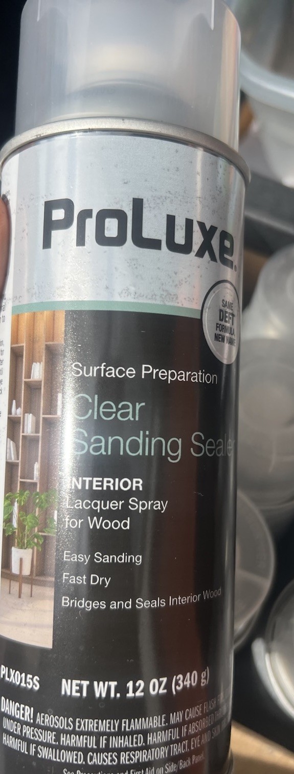 PXL015S  Interior Clear Lacquer Sanding Wood Sealer, 12 oz. Aerosol